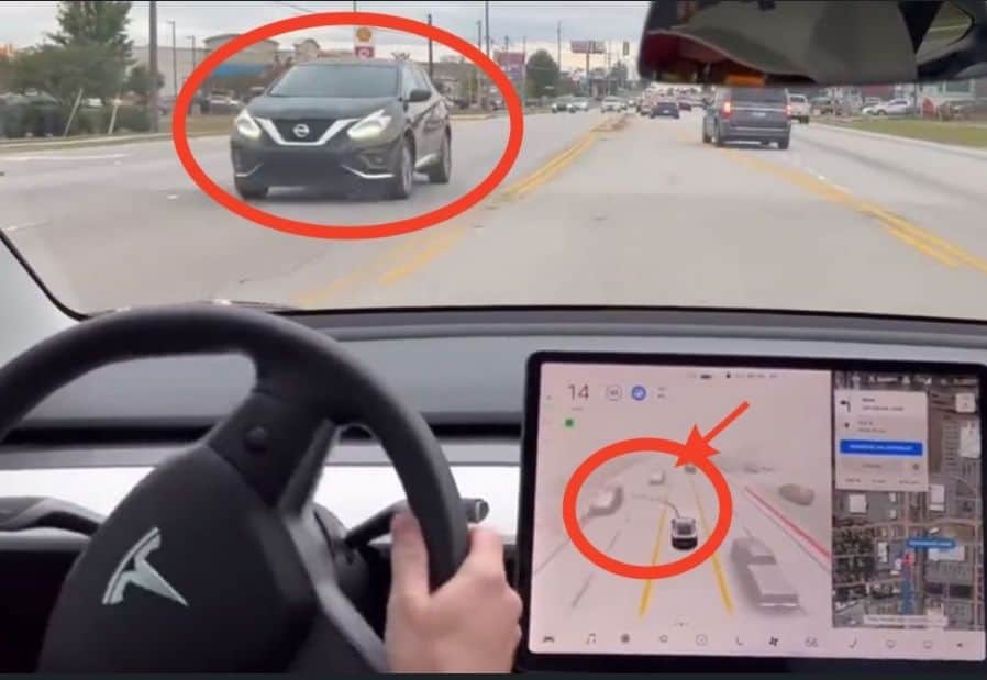 when-teslas-crash | TechSplicit A Tesla attempts to turn pretty aggressively in front of opposing traffic.