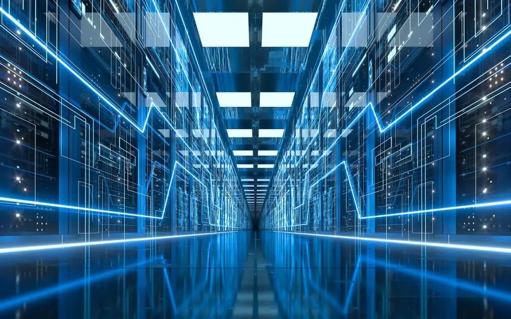 Server racks in data centers