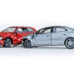 Two cars accident. Crashed cars. One silver sedan against one red coupé. | TechSplicit Two cars accident