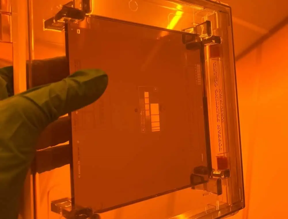 Omnitron Sensors’ test structure for process verification of its step-scanning MEMS actuator