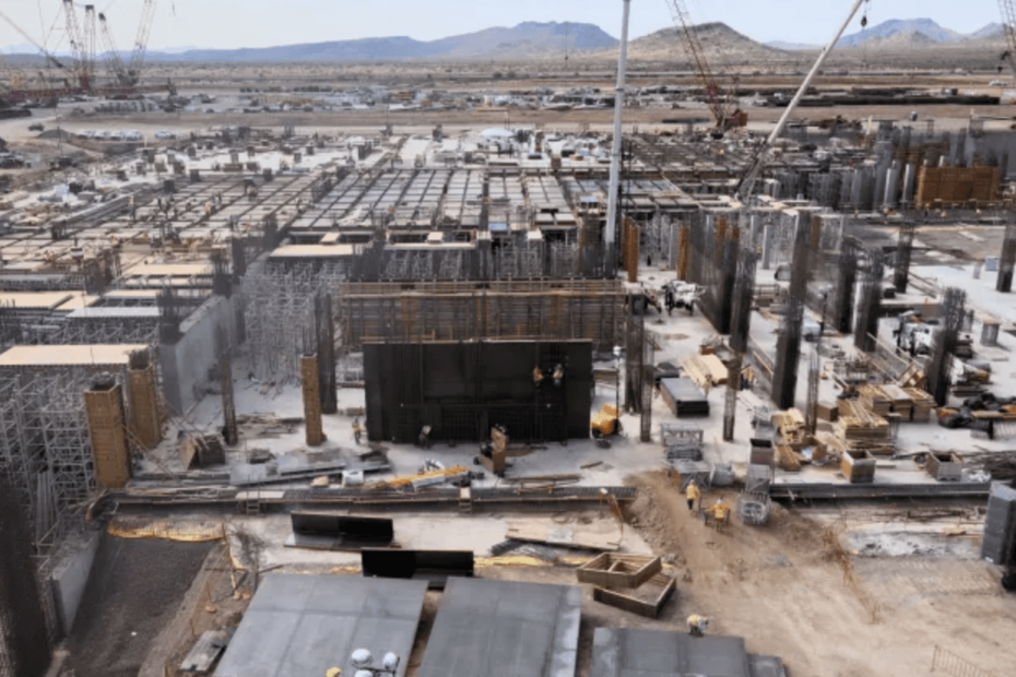 TSMC fab under construction in Phoenix, AZ