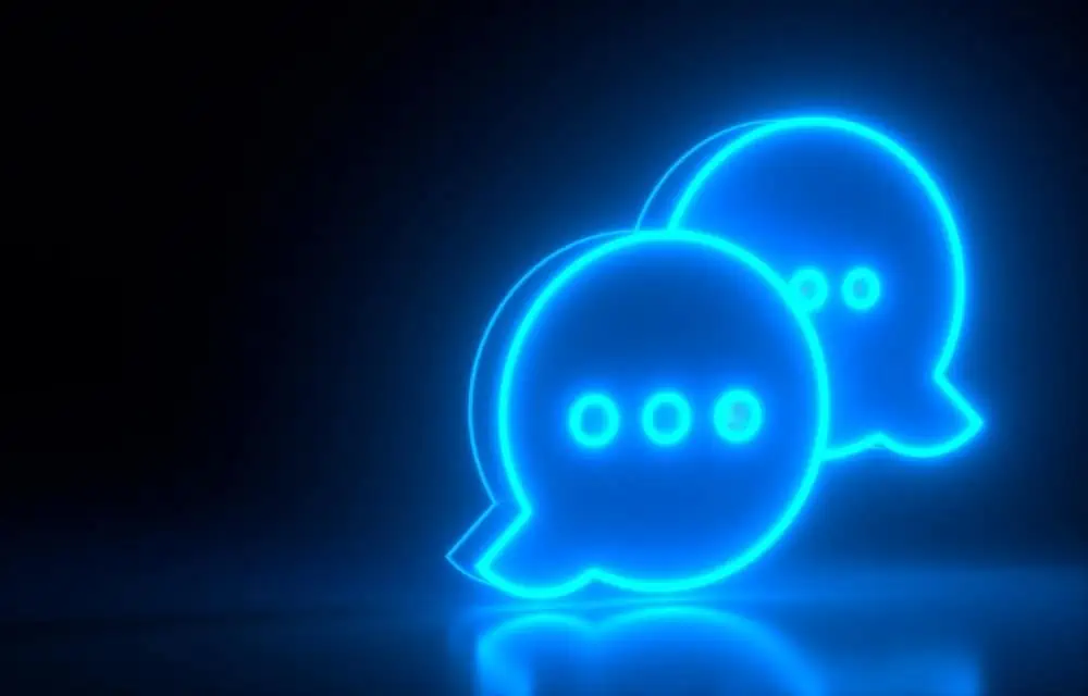 Chatbot talking