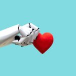 Robot hand holding heart Medical Technology Future Power | TechSplicit Love has no algorithm
