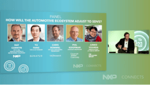 SDV panelists | TechSplicit How will the Automotive Ecosystem Adjust to SDVs? (Source: NXP Connects)