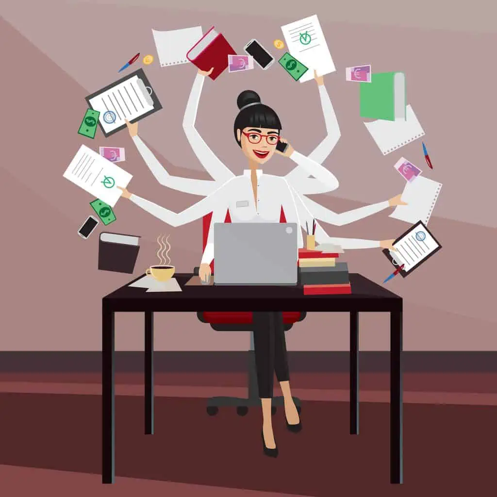 Multitasking secretary