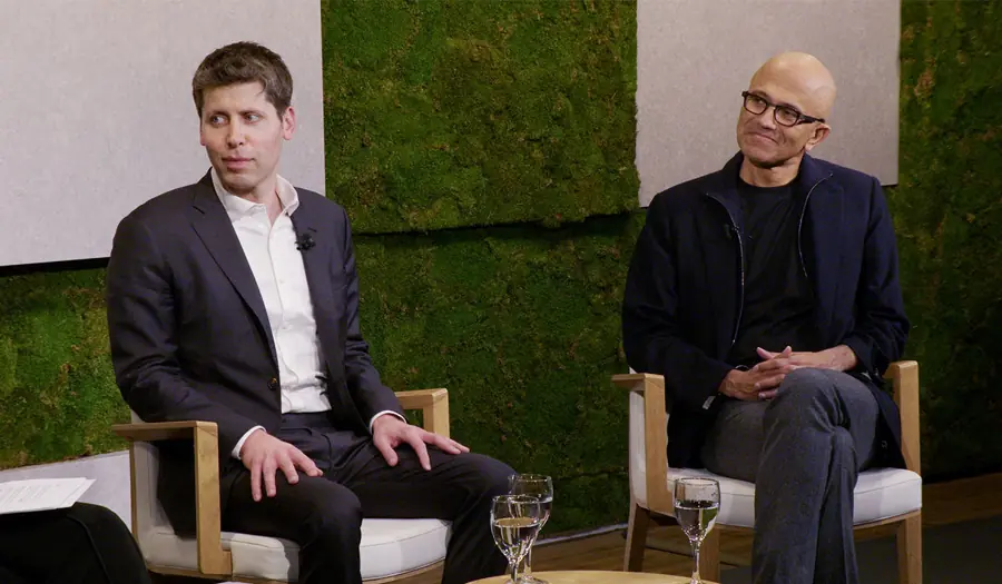 sam and satya | TechSplicit The Moral Bankruptcy of the Tech Titans