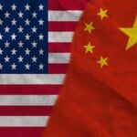 us vs china faded flag | TechSplicit Chip Wars: How Far Will America Go to Win?