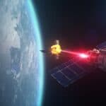 3dVfxRenderingOfSatelliteAttackingAnotherSatelliteWithLaser | TechSplicit Russian Kosmos 2553: Scientific Satellite or Weapon of Mass Destruction?