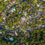 Sydney Suburb overhead perspective roof tops | TechSplicit