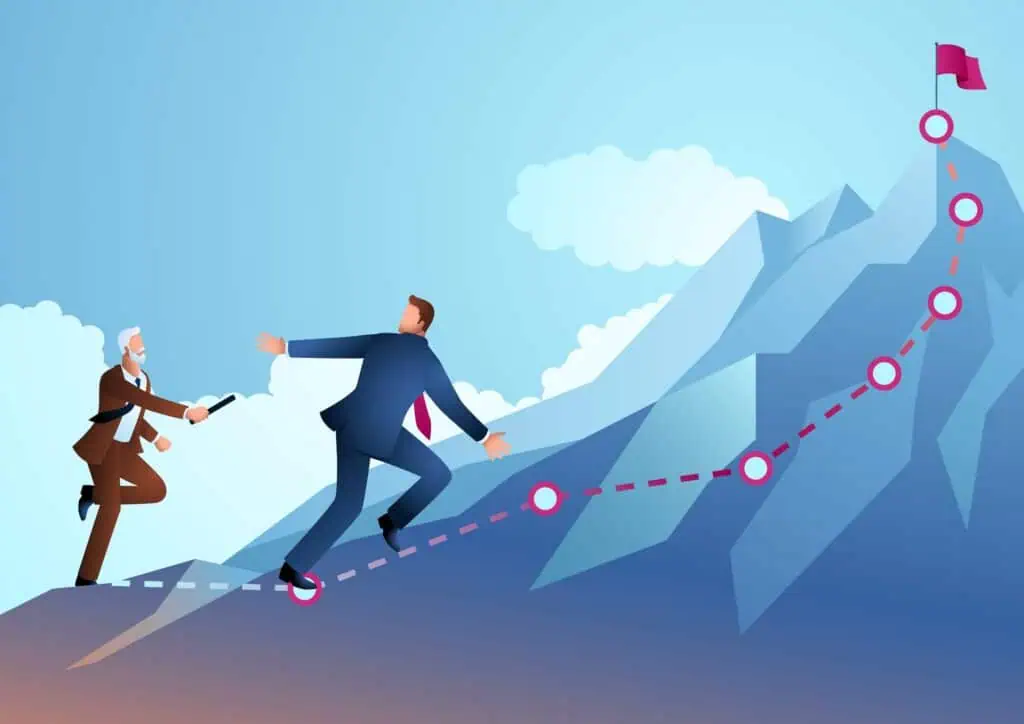 Businessman Passing The BatonToYoungerBusinessmanToContinue | TechSplicit Intel may not Survive Another Bad CEO Verdict