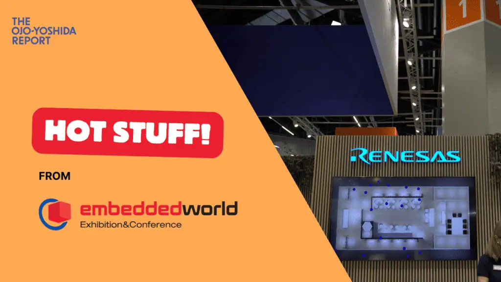 Hot Stuff Renesas - YT Thumbnail | TechSplicit Hot Stuff: Renesas 64-bit RZ/V2N Line for Vision AI