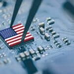 FlagOfUsaOnAProcessorCpuCentralProcessingUnit | TechSplicit TSMC adds Diplomacy to its Chip Strategy, but at What Cost?
