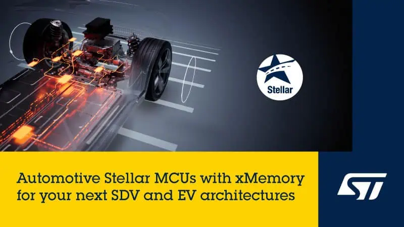 ST Heats up SDV Market with Expandable Memory MCUs